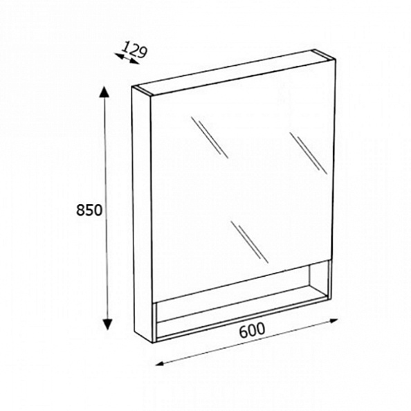 Зеркальный шкаф roca gap