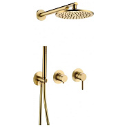 Душевая система встраиваемая (без излива) Grocenberg GB5090MG, матовое золото