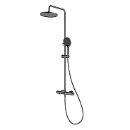 Душевая система Raglo для ванны и душа излив поворотный 15 см, графит (R32.24.09)