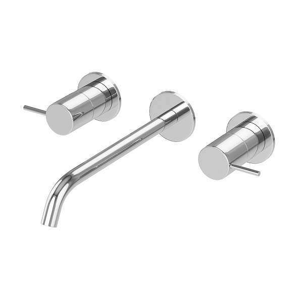 Смеситель для раковины встраиваемый Cezares Leaf, хром (LEAF-BLI3L-20-L-01-W0)