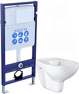 SET AQUATEK КЛАССИК T (рама AQUATEK Standard INS-0000012(без клавиши и крепежа)+унитаз КЛАССИК AQ1112T-00 TORNADO с тонким сиденьем soft-close