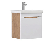 Тумба с раковиной подвесная VIGO Grani 028 дуб золотой, 50 см