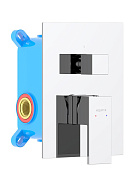 AQ1646CR ЛИБРА смеситель для ванны 2 режима (внешняя и скрытая часть)