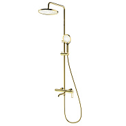 Душевая система Splenka S03.24.23 для ванны и душа поворотный излив 19 см, золото