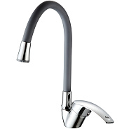 Смеситель для кухни с гибким изливом FRUD R40055-3, хром