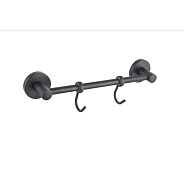 Планка с крючками для полотенец D-Lin D288111-2, черный