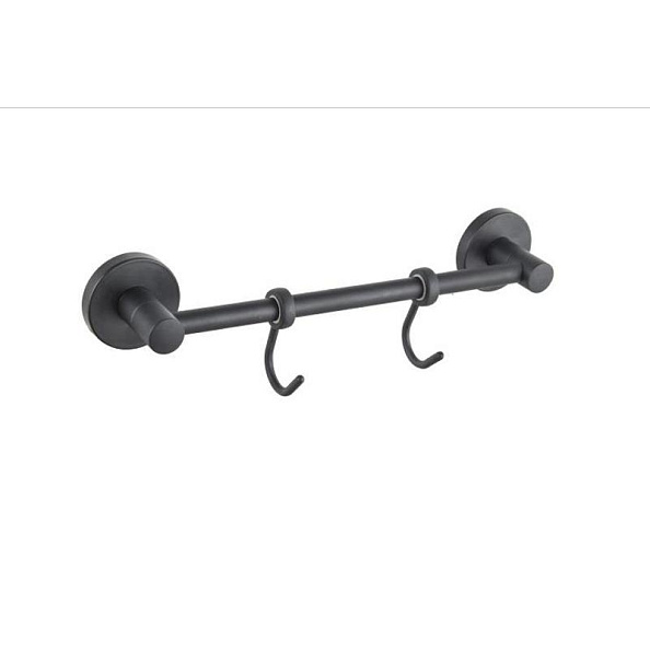 Планка с крючками для полотенец D-Lin D288111-2, черный