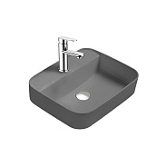 AQ5506-MG ВЕГА раковина 500*395*140 для установки на столешницу, матовый серый