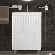 Тумба Velvex подвесная Edge 60.2Y (белая) (tn.EDG.9696.60.2Y белый глянец)