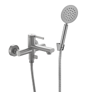 Смеситель ванно-душевой с душевым гарнитуром FASHUN сатин (A53030)