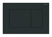 Смывная клавиша Geberit Sigma 30, черные, черный матовый (115.883.DW.1) клавиша глянцевая, вставка матовая