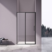 Душевая дверь Vincea Slim 8mm (VDP-4SL120CLB) 1200х1950 мм, черный, стекло прозрачное