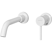 Смеситель для раковины встраиваемый Hansberge H211WW, белый