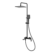 Душевая система Splenka S02.24.06 для ванны и душа поворотный излив 17 см, черный