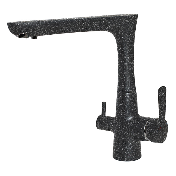 Смеситель для кухни с подключением фильтра GranFest 3223, графит