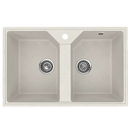 Кухонная мойка Practik PR-M-770-001 (без сифона), белый камень