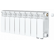 Биметаллический радиатор Rifar Base Ventil 200, 8 секций, с нижним правым подключением