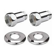 Соединение прямое гайка/штуцер (1"x1/2") Terminus 04ПС1х1/2ГШ, хром