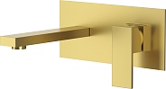 Смеситель для раковины DK встраиваемый настенный матовое золото Bayern.Liszt (DA1514407)