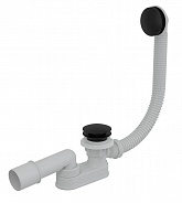 A507BLACK Сифон для ванны click/clak металл черный