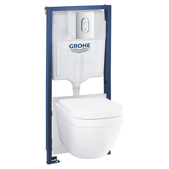 36501000 Grohe Rapid SL 5 в 1 инстал 38528001+3855800M, Euro Ceramic унитаз 39328000, сиденье 39330001, панель Arena Cosm 38844000