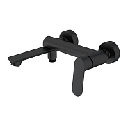 Смеситель Splenka S41.30.06 для ванны и душа поворотный излив 18 см, черный