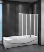 Шторка на ванну Cezares Relax 120x140 мм, прямоугольная, хром (RELAX-V-5-120/140-P-Bi-R)