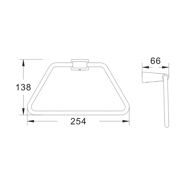 Кольцо для полотенец Shevanik SG5706G, золотой сатин