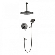 Душевая система встраиваемая FILARETE Roun FL1027BG, графит