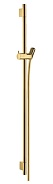Душевая штанга Hansgrohe Unica S Puro 90 см со шлангом 28631990, полированное золото