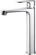 AQ1204CR ОБЕРОН смеситель для раковины высокий 240, без донного клапана
