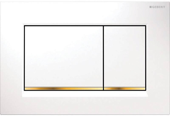 Кнопка для инсталляции Geberit Sigma 30 (белый / золото) (115.883.KK.1)