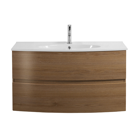 База под раковину с двумя выдвижными ящиками Cezares Elettra 1000х510х550, Rovere Tabacco (55527)