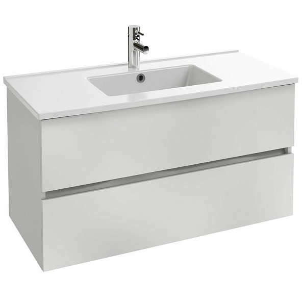 EB2383-J5 Tolbiac Тумба под раковину Jacob Delafon 100см, 2 ящика, цвет белый лак