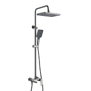 Душевая система Shevanik S4536T, оружейная сталь