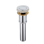 Донный клапан с переливом Frap F66-2, хром