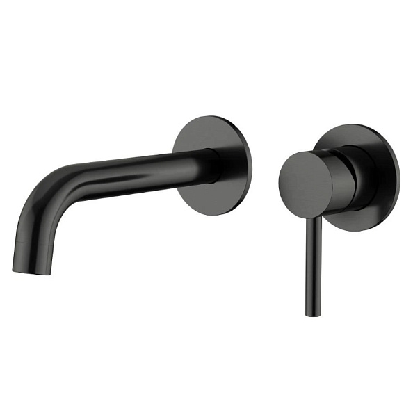 Смеситель для раковины встраиваемый Knotlor SS-25/GM, оружейная сталь