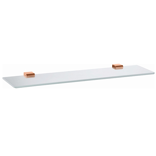 Полка стеклянная Rav Slezak NIL NLA0900/60ZRL, розовое золото