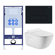 SET AQUATEK ДИВА-017 4в1 (рама AQUATEK Standard INS-0000012+ кркпеж KKI-0000002+клавиша KDI-0000017+унитаз ДИВА AQ2012-00 с тонким сиденьем soft-close