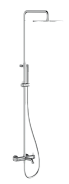 Душевая стойка Splendy Relax P смеситель с фиксированным изливом хром (RP208ZKR30C1CR)