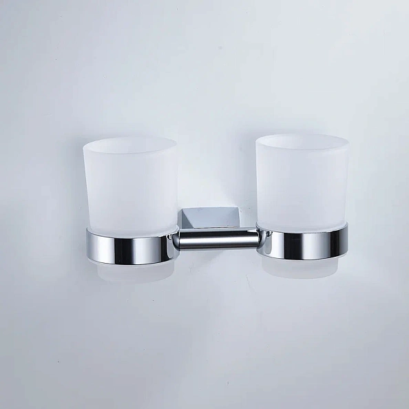 Стакан для ванной комнаты двойной Shevanik SG5722, хром