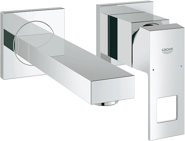 Смеситель для раковины GROHE Eurocube настенный встраиваемый, хром (арт. 19895000)