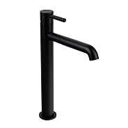 Смеситель для раковины высокий FILARETE Roun FL6020BL, черный