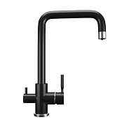 Смеситель для кухни Ulgran U-019-344, ультра-черный