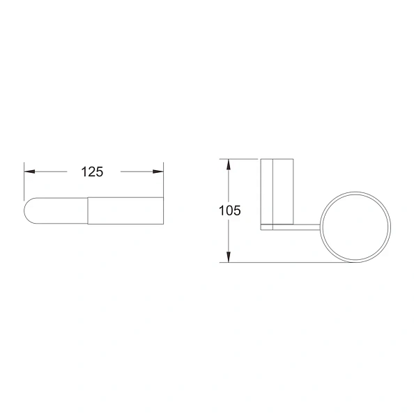 Стакан для ванной комнаты Rose RG1712H, черный