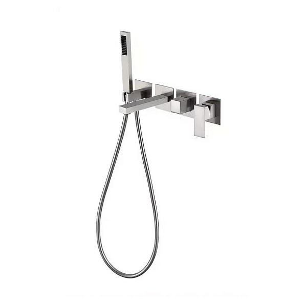 Смеситель для ванны встраиваемый Grocenberg GB5060NK, никель