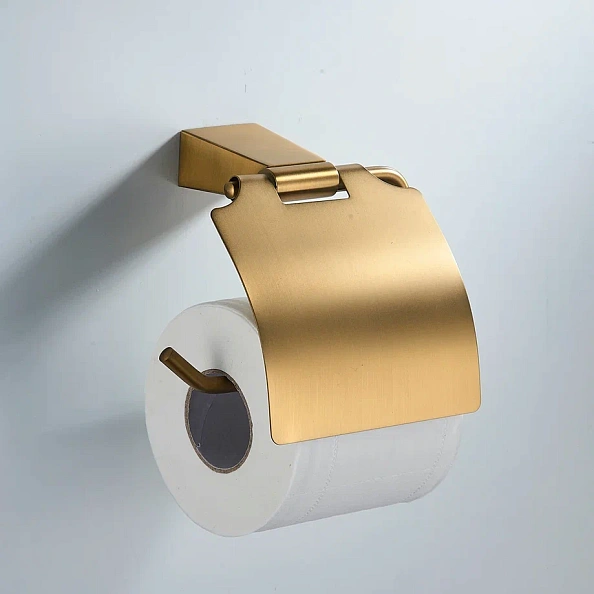 Держатель для туалетной бумаги Shevanik SG5705G, золотой сатин