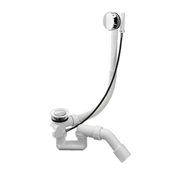 Слив-перелив Aquatek п/автомат WIRQUIN для ванны с внешним кабелем L=700 мм регулируем.сифоном, вентиль и клапан латунь хром ST-0000010