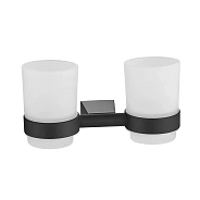 Стакан для ванной комнаты двойной Shevanik SG5722H, черный