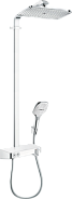 Душевой комплект Hansgrohe Raindance Showerpipe 360 1jet ShowerTablet Select 300 с термостатом хром/белый (27288400)
